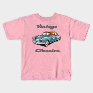 Cuban Havana Vintage Retro Old Classic Car Cars Kids T-Shirt